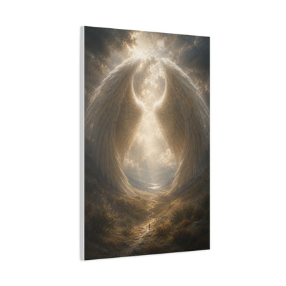 Under His Wings Scripture Wall Art & Canvas Print