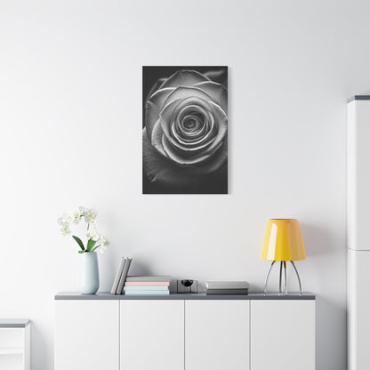 Monochrome Daisy Center Detail Wall Art & Canvas Prints