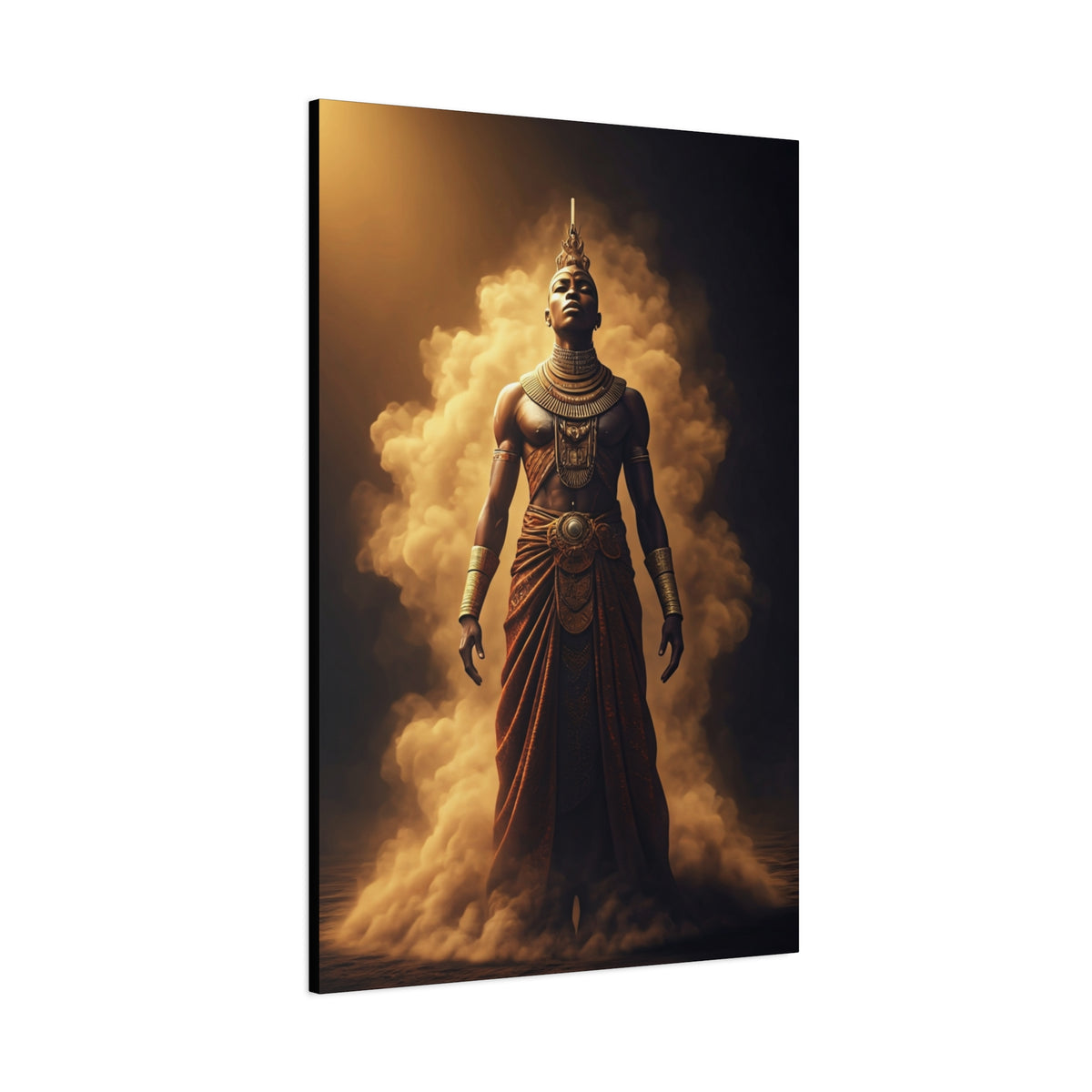 Mist-Born Warrior Presence Wall Art & Canvas Prints