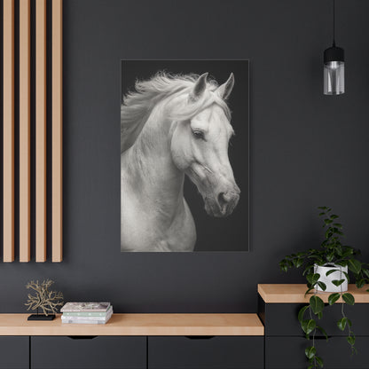 White Horse Fine Art Portrait Wall Art & Canvas Print