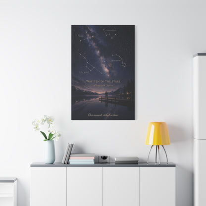Celestial Destiny Night Sky Romance Wall Art & Canvas Print