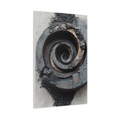 Industrial Spiral Form Abstraction Wall Art & Canvas Print
