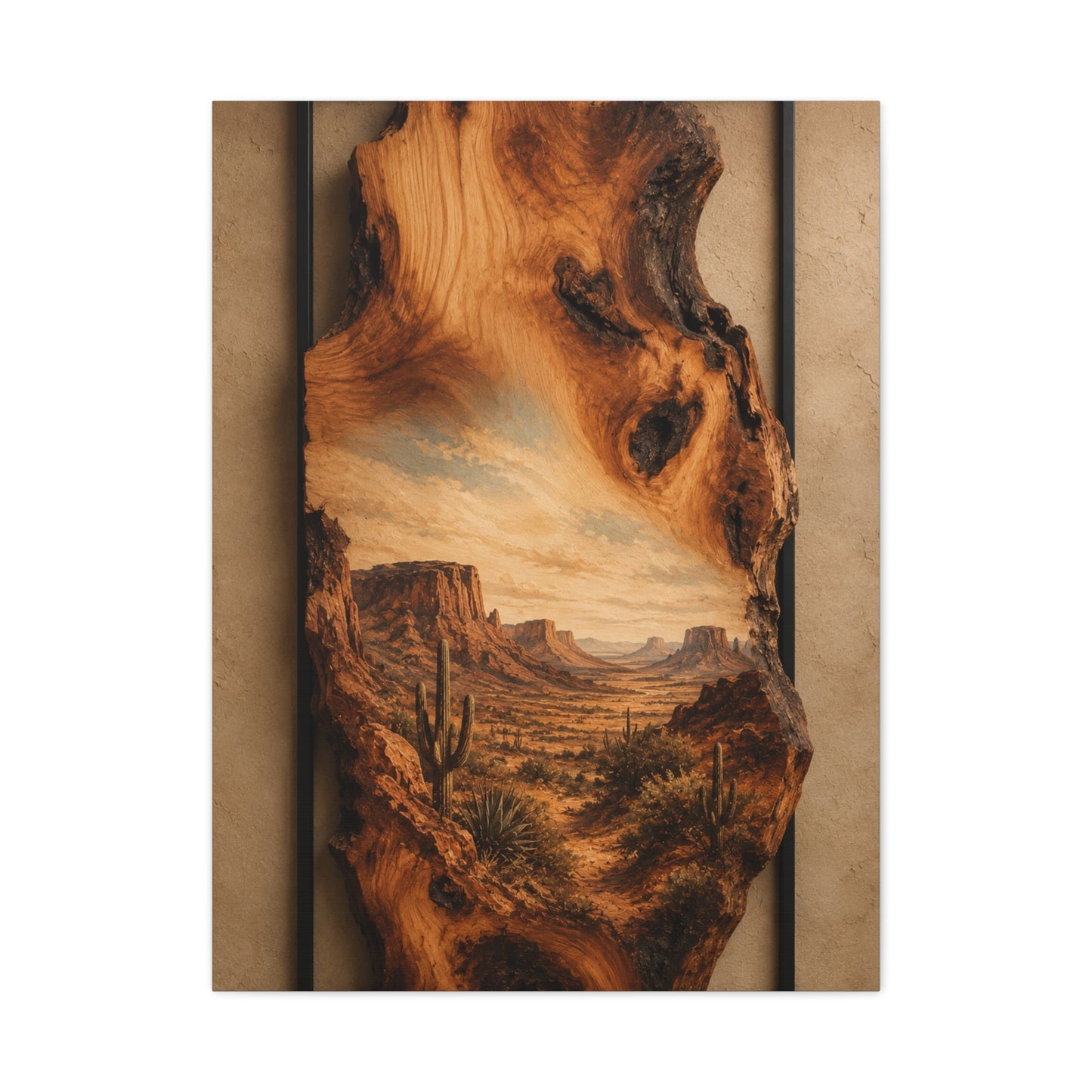 Live Edge Desert Mesa Southwest Wall Art & Canvas Print