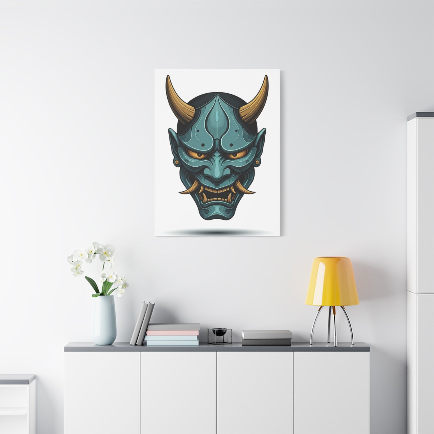Oni Demon Mask Wall Art & Canvas Prints