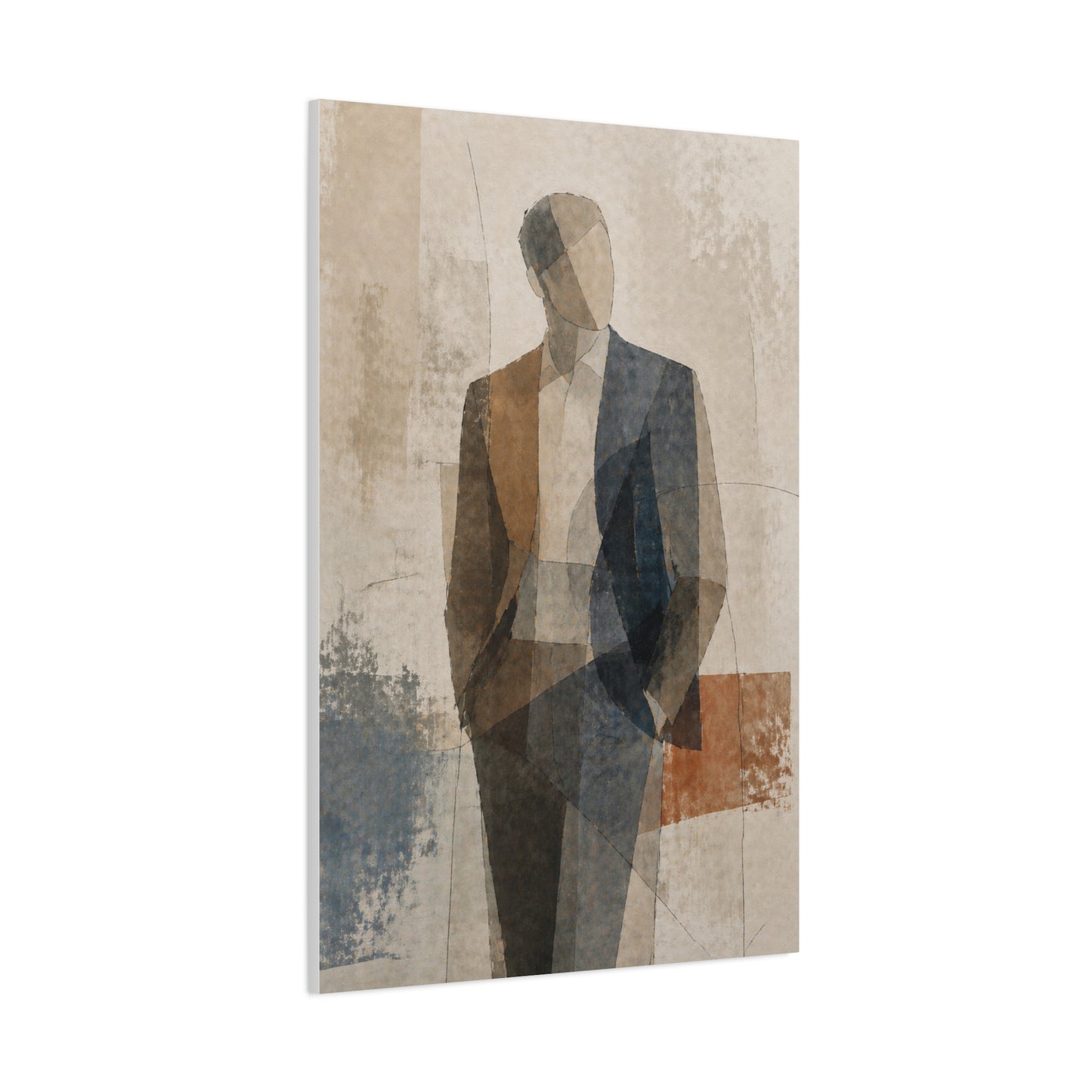 Executive Portrait Abstraction Wall Art & Canvas Print