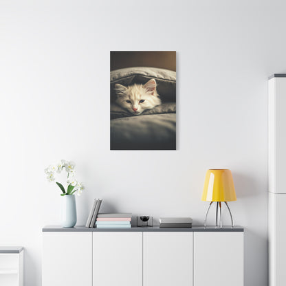 Peaceful Resting Kitten Wall Art & Canvas Prints