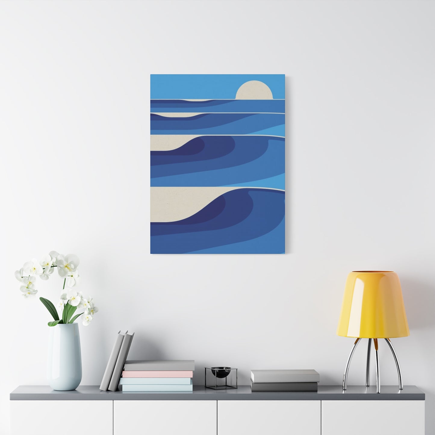 Waves In Ocean Painting Wall Art & Canvas Prints