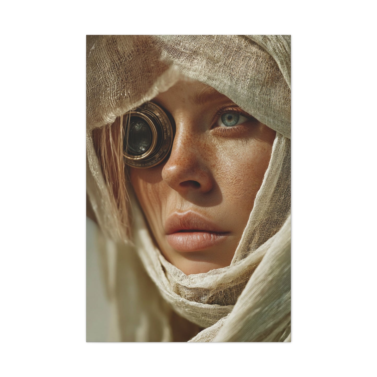 Veiled Lens Surreal Portrait Wall Art & Canvas Print