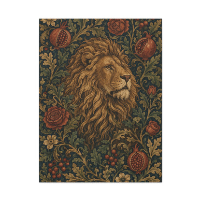 Ornamental Lion Tapestry Heritage Wall Art & Canvas Print