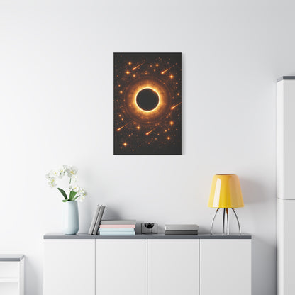 Golden Eclipse Celestial Wall Art & Canvas Print