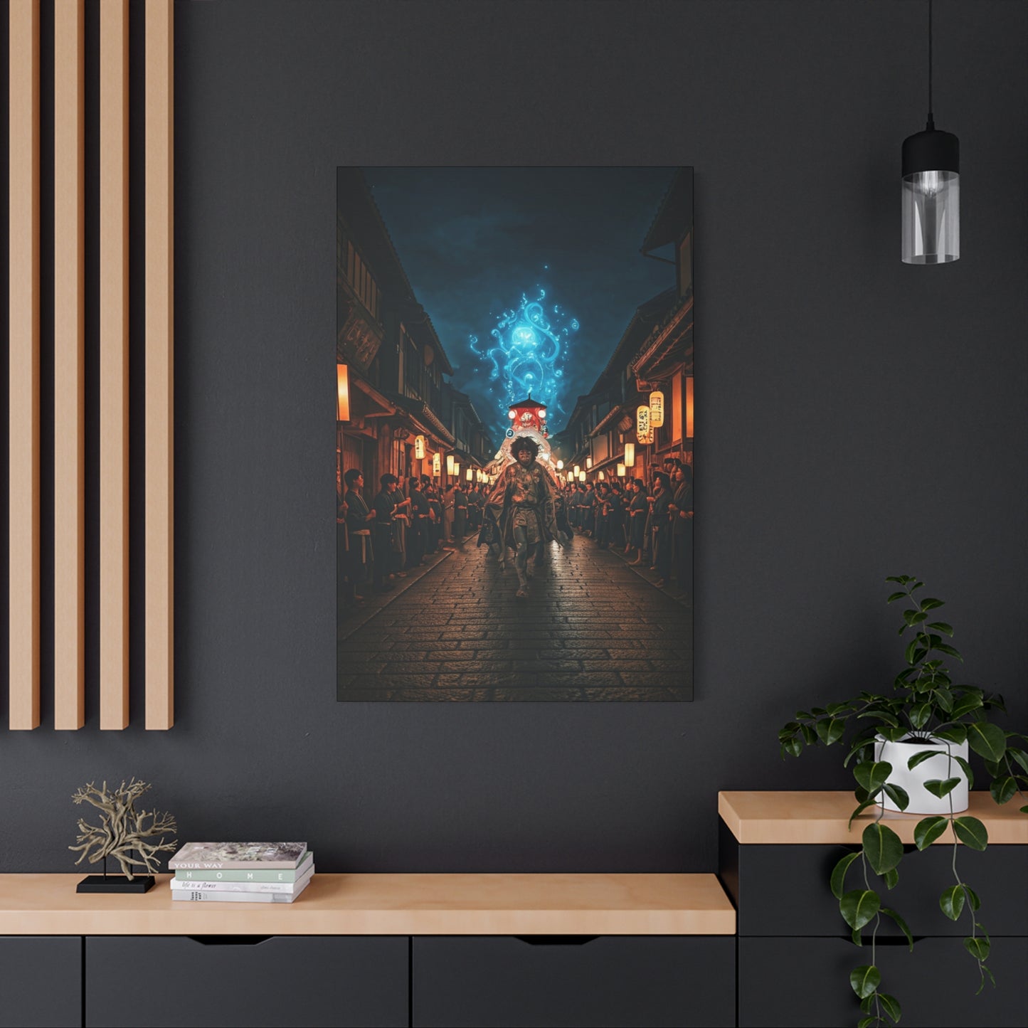 Spirit Procession of the Blue Flame Wall Art & Canvas Prints