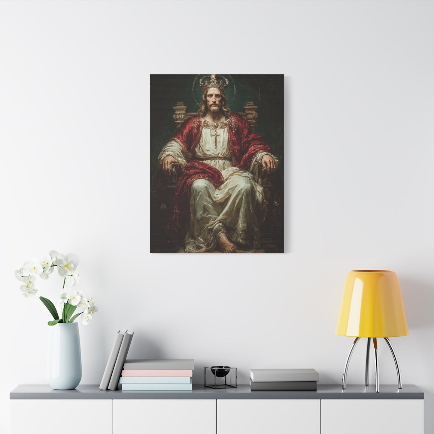 Christ the King Throne Portrait Wall Art & Canvas Print