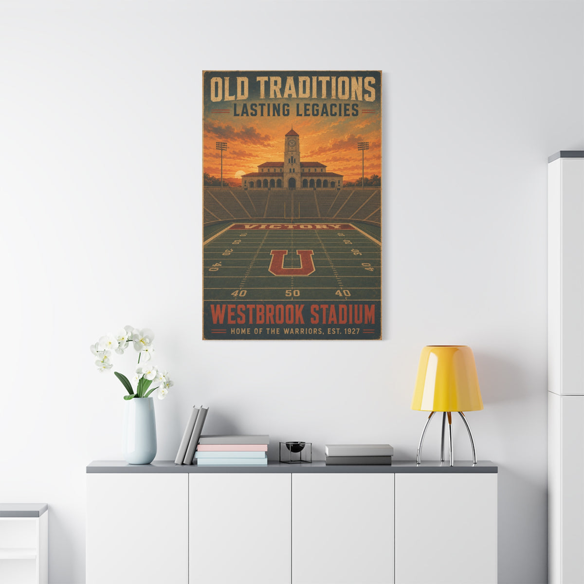 Vintage Stadium Legacy Sports Wall Art & Canvas Print
