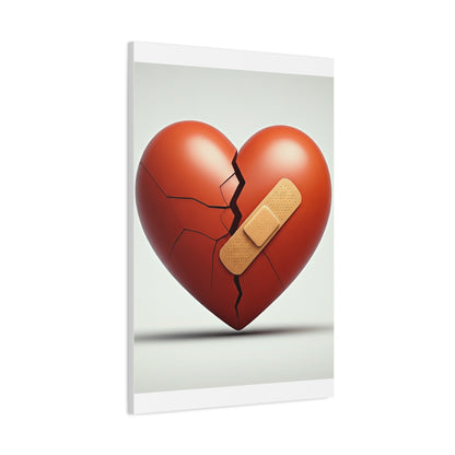 Patched Heart Wall Art & Canvas Prints