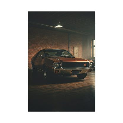 AMC Javelin Classic Americana Garage Wall Art & Canvas Prints