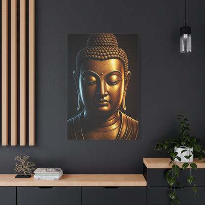 Shadow Glow Buddha Meditation Portrait Wall Art & Canvas Prints