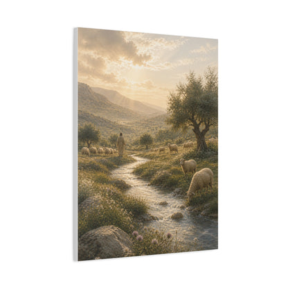 Psalm 23 Shepherd Valley Wall Art & Canvas Print