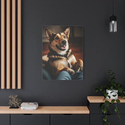 Happy Paws Cuddle Moment Wall Art & Canvas Print