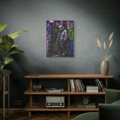Urban Rebel Bunny NYC Street Wall Art & Canvas Print