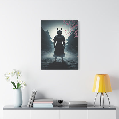 Samurai in the Misty Street Wall Art & Canvas Prints