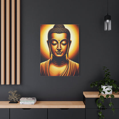 Golden Aura Buddha Meditation Wall Art & Canvas Prints