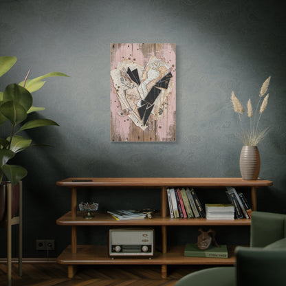 Reclaimed Mixed Media Heartless Romance Wall Art & Canvas Print