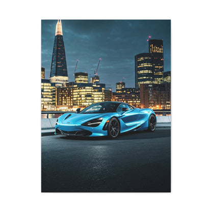 McLaren 720S London Skyline Dusk Wall Art & Canvas Prints