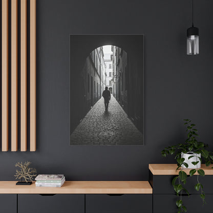 Solitary Alley Silhouette Wall Art & Canvas Prints
