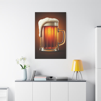 Golden Brew Glow Wall Art & Canvas Print