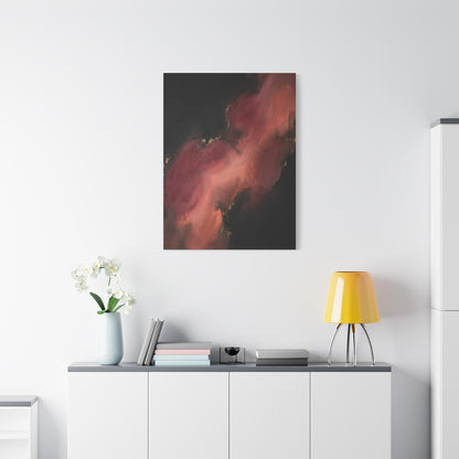 Red and Black Smoky Luxury Abstract Wall Art & Canvas Print