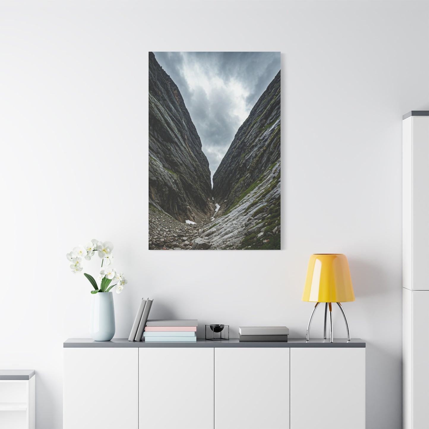 Between the Mountains Wall Art & Canvas Prints
