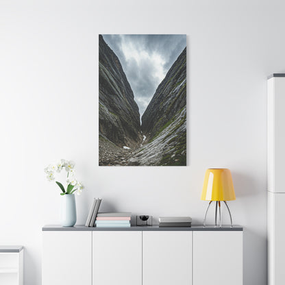 Between the Mountains Wall Art & Canvas Prints
