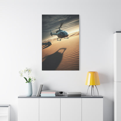 Desert Helicopter Expedition Wall Art & Canvas Prints