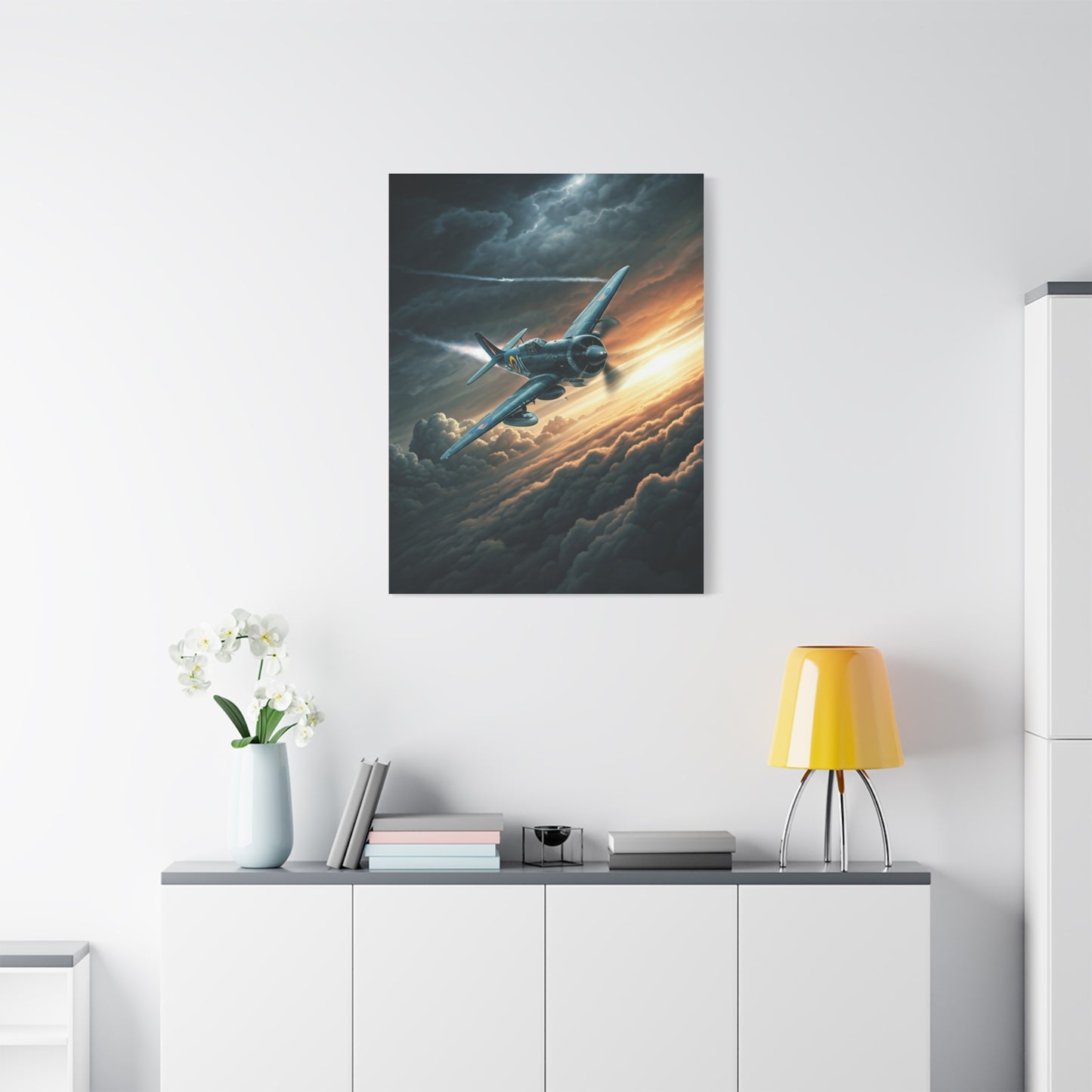 Stormbreaker Fighter Jet Through the Clouds Wall Art & Canvas Prints