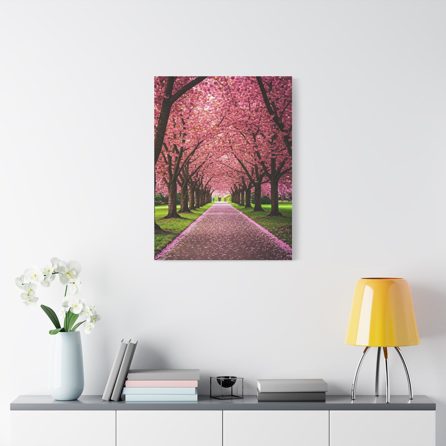 Cherry Blossom Tunnel Spring Pathway Wall Art & Canvas Prints