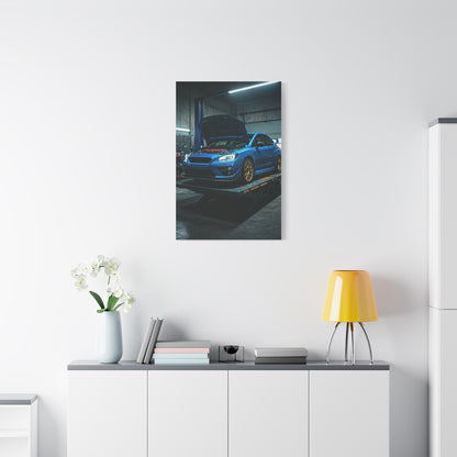 Subaru WRX STI Performance Workshop Scene Wall Art & Canvas Prints