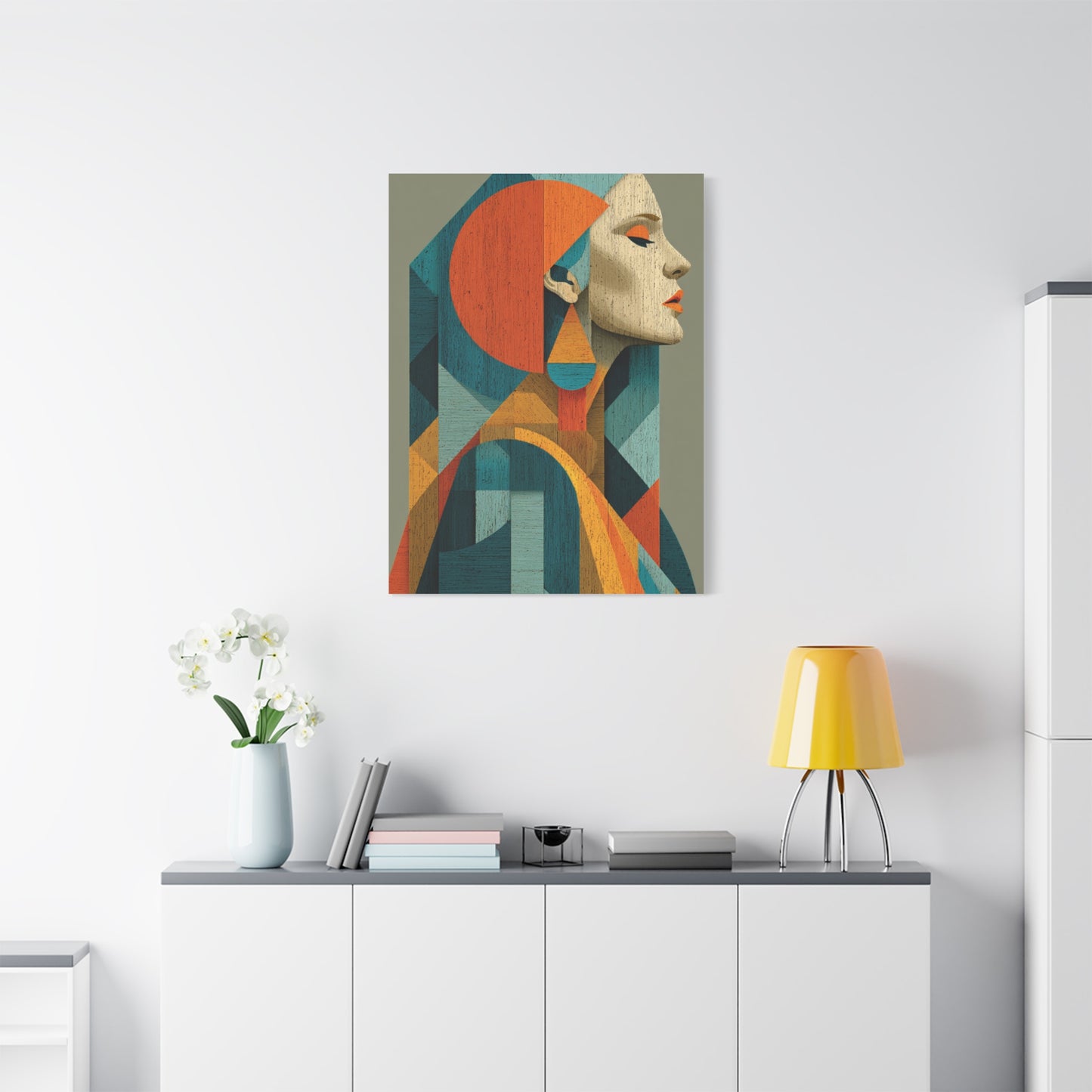 Abstract Modernist Profile Composition Wall Art & Canvas Print