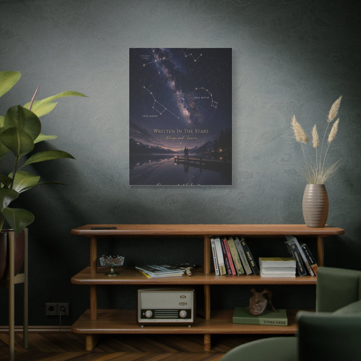 Celestial Destiny Night Sky Romance Wall Art & Canvas Print