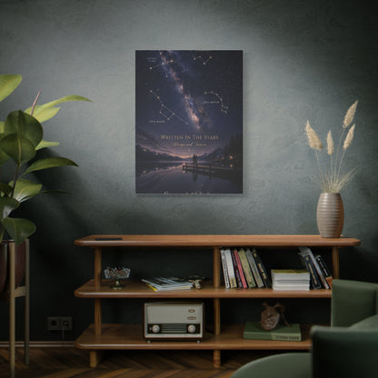 Celestial Destiny Night Sky Romance Wall Art & Canvas Print