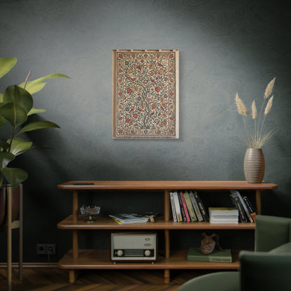 Medieval Floral Tree Tapestry Wall Art & Canvas Print