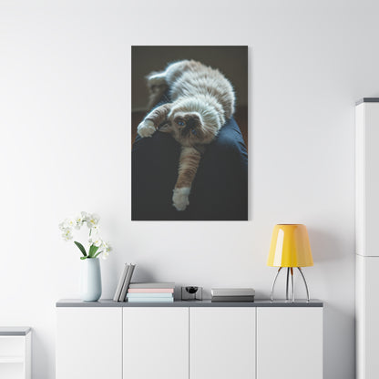 Serene Blue-Eyed Cat Wall Art & Canvas Prints