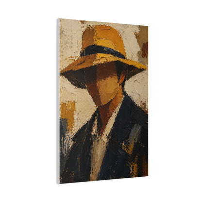 Faceless Impasto Figure Portrait Wall Art & Canvas Print
