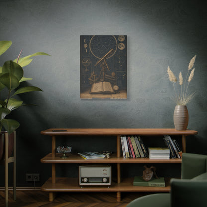 Antique Telescope & Celestial Study Wall Art & Canvas Print