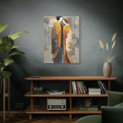 Textured Golden Figures Unity Wall Art & Canvas Print