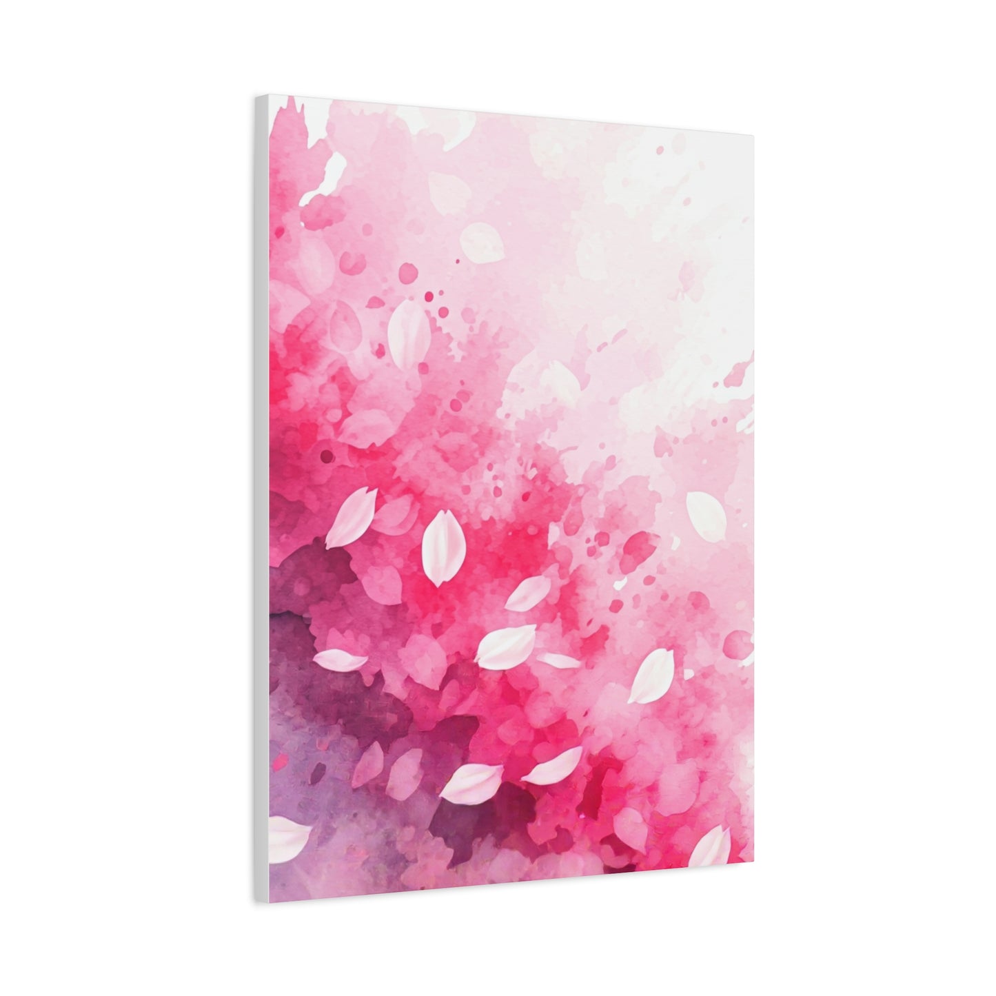 Abstract Sakura Watercolor Petals Wall Art & Canvas Prints