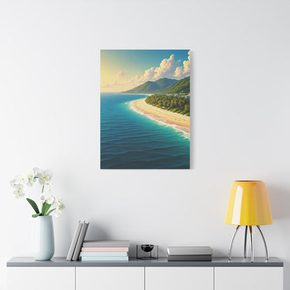 Sunlit Island Shore Retreat Wall Art & Canvas Prints