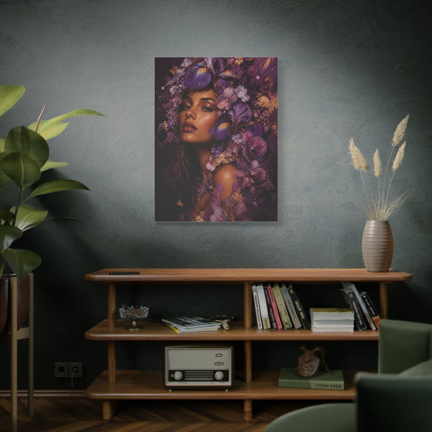 Floral Crown Muse Portrait Wall Art & Canvas Print