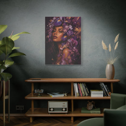 Floral Crown Muse Portrait Wall Art & Canvas Print