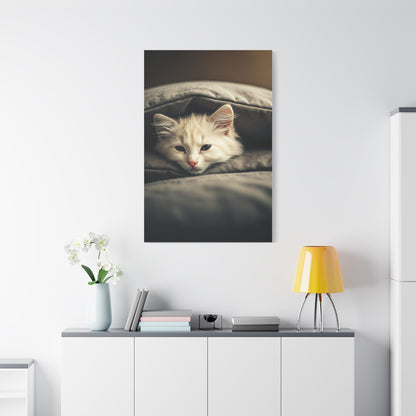Peaceful Resting Kitten Wall Art & Canvas Prints