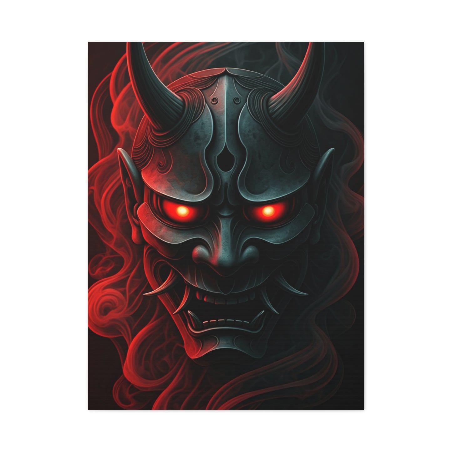 Dark Oni Mask Wall Art & Canvas Prints